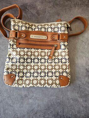 ROSETTI Zip Patterned Crossbody Shoulder Bag Purse
